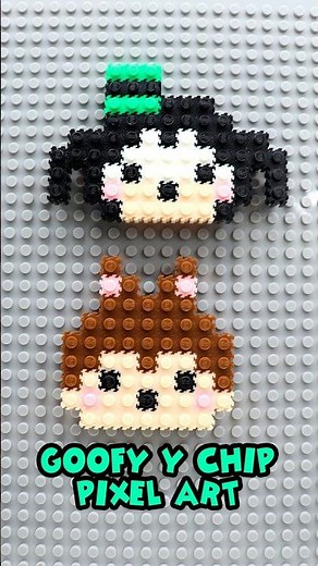 Goofy & Chip 🐶 Pixel Art Build | Disney Classics