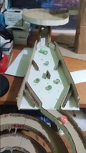 DIY Cardboard & Wooden Track Marble Race Spiral, Creative DIY Cardboard Marble Run