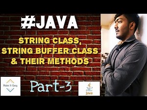 Java:Multithreading, String Handling & Java I/O || Part-3