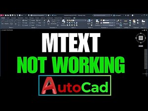 mtext not working in autocad | mtext not work autocad | mtext problem in autocad