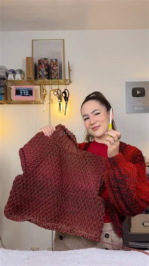 How the alpine stitch pattern for my crochet sweater works!#crochet #crochettutorial #crochetpattern