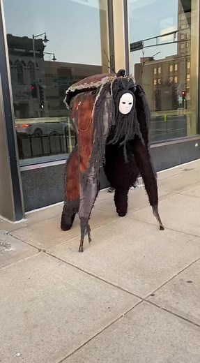 Throw back. what a great father. #spiritwalker #scared #costume | spirit walker