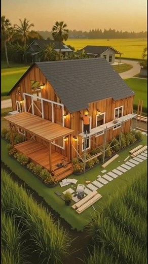 Beautiful Village House Construction | Step-by-Step Building Process in Rural Area | EEBZ