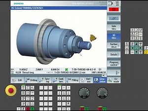 Siemens SINUMERIK 840D Programming on CELOS | Facing, Turning, Grooving, Part-Off & Face C Milling