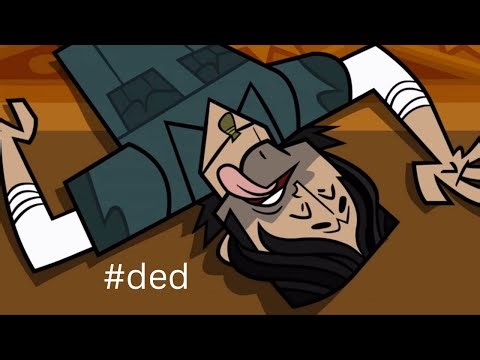 Chris pretending to be DEAD in Total Drama Action...
