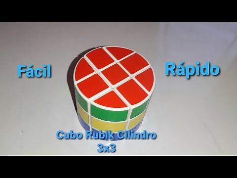 🔴 Cómo Resolver '[CUBO RUBIK] [CILINDRO] [BARRIL] [3X3X2] tutorial básico Fácil/Rápido.😀👍