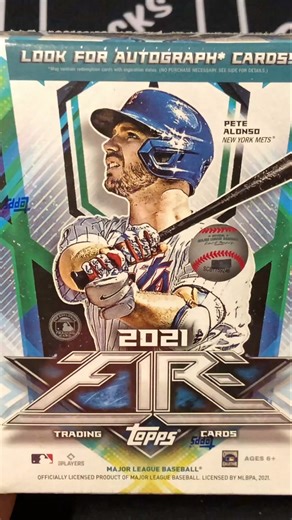 2021 Topps Fire Blaster Box Intro and First Pack #shorts #baseball