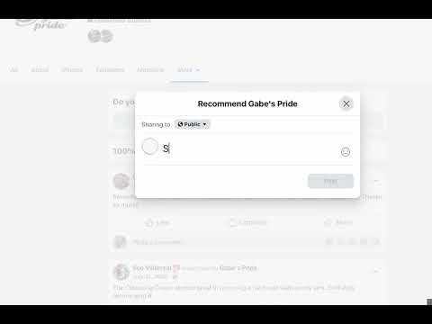How to Make a Facebook Recommendation