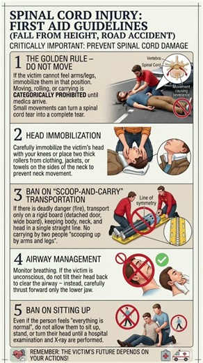 Did you know... Spinal injury: first aid rules