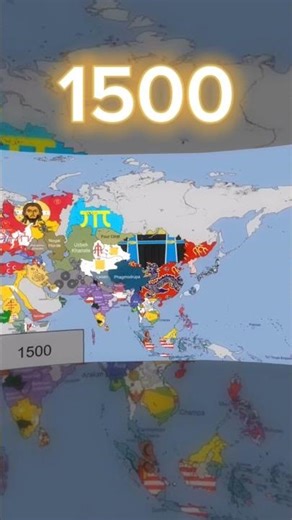 Asia Map Every 100 years 🌏 | Credit: ‪@GeographyandSpace‬