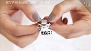 Mothers and Daughters Share an Everlasting Bond Ring only $10 plus get a FREE open heart necklace on orders over $25 -- Matching Mother Daughter Rings only $10 | Inspired Silver