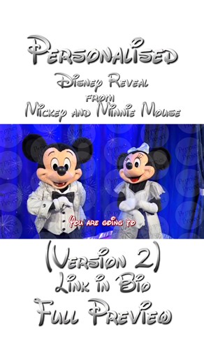 Disney Surprise: Personalized Message from Mickey & Minnie