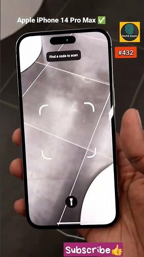How to Scan QR codes on iphone 14 Pro Max ⁉️🤔🧐 #shorts #techszoom #iphone #apple #iphone14promax