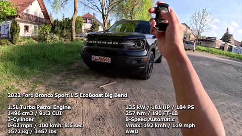 2022 Ford Bronco Sport 1.5 EcoBoost AWD 181 HP 🚀 top speed POV drive | Autobahn performance test