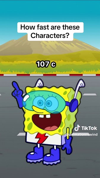¿Qué tan rápido son estos personajes de dibujos animados?