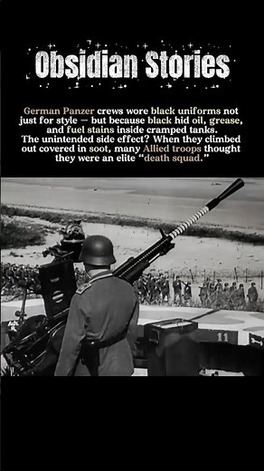 Why Did German Tank Crews Wear Black Uniforms in WW2?