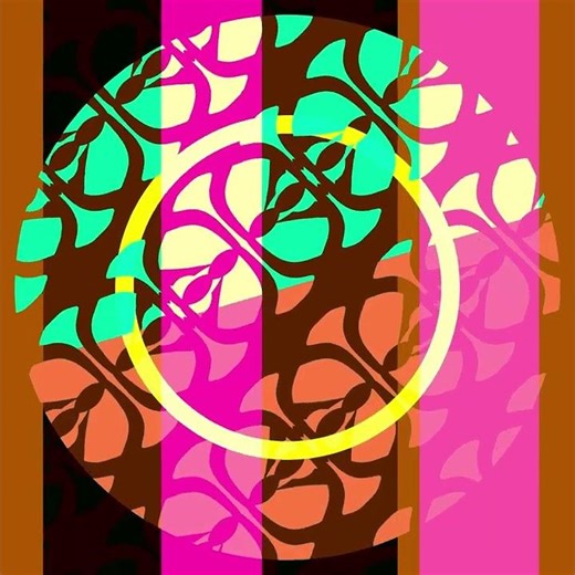 Moving patterns and geometric shapes visual