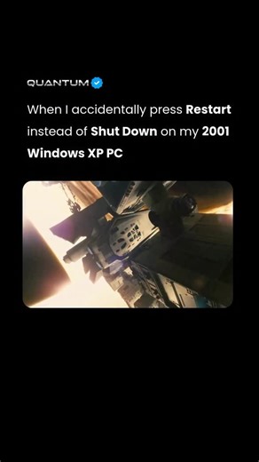 Quantum Enigma | Future of AI & Tech on Instagram: "There was a time when a simple click on a Windows XP computer could test your patience more than anything else. And nothing hurt more than pressing Restart instead of Shut Down. Old machines didn’t reload instantly. They crawled through every step. The BIOS screen. The Windows logo. The long, grinding hard drive that sounded like it was arguing with itself. It felt like time slowed to a crawl because, in a way, it did. Those old PCs were limite