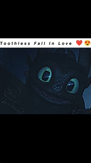 Toothless Fall In Love 💖💏 | Httyd Edits | #edit #shorts #httyd #animation