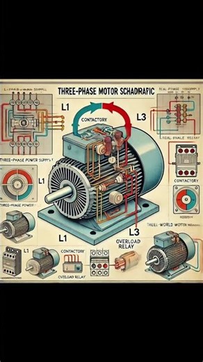 Three-Phase Motor Internal Diagram and Wiring Connections | types of motor |all motors