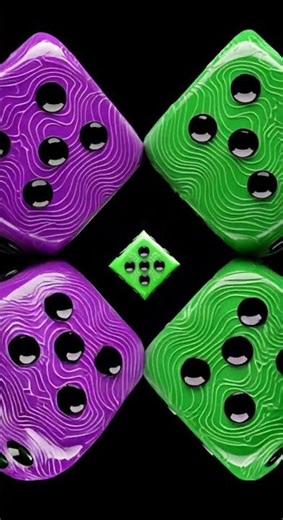 Neon Dice 🎲 Endless Loop ✨ Watch the hypnotic roll #dice #loop #neon
