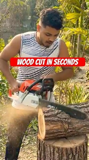 58CC Powerful Chainsaw Under ₹8000 | Wood Cutting Beast #farming #shorts