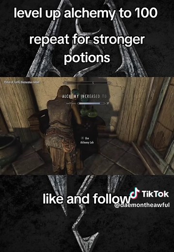 Level Up Alchemy to 100 in Skyrim Guide