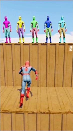 GTA 5 Epic Water Ragdolls Spiderman Jump/Fails Ep 1619 #shorts