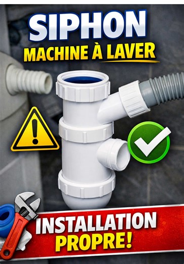 Installer un siphon pour machine à laver facilement 🔧 Un petit détail qui évite les mauvaises odeurs et les problèmes d’évacuation : le siphon pour machine à laver. #plomberie #diy #bricolage #astuce #creatorsearchinsights