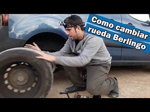 Como cambiar la rueda de repuesto en la Citroën Berlingo 2017