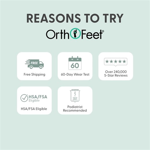 Comfort isn’t a luxury. It’s our promise.�Orthofeet shoes ease pain, support mobility, and keep you moving with confidence.👟 �All the reasons to try, Risk Free. Shop Now: www.orthofeet.com #Orthofeet #Trytoday #PainFreeSteps #ComfortFirst #MoveWithConfidence | Orthofeet