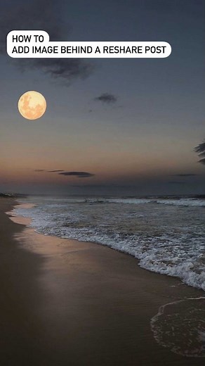 Mia & Tatiana on Instagram: "how to add an image behind a reshare post story (using “reshare” sticker) tip: when adding the background image, leave a bit of space at the bottom so you can easily access the shared post"