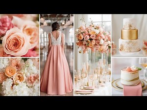 Pink, Peach, Gold, and White Wedding Ideas: A Dreamy Color Palette