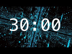 30 Minute Countdown Timer for Classrooms with Alarm and Relaxing Music | Tech Cyber Timer