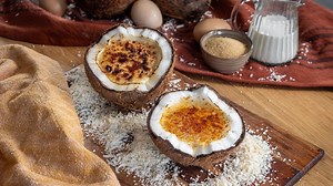 Recette crème brûlée à la noix de coco