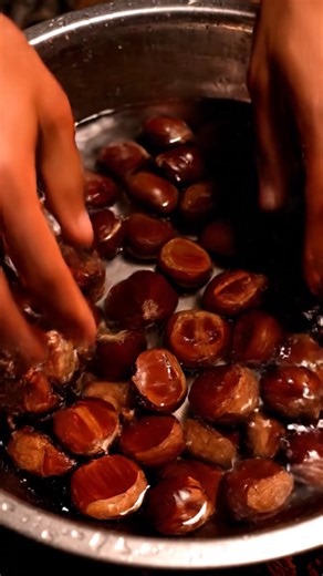 Chestnuts roasting on an open fire...There is nothing more traditional than roasting fresh chestnuts over hot coals. The smell, the warmth, and that satisfying peel. Who else waits all year for this season? #Chestnuts #WinterVibes #OpenFire #CozySeason #ChristmasTradition #OutdoorCooking #ComfortFood #Nostalgia #CampingLife #SlowLiving | Wilderness Cooking