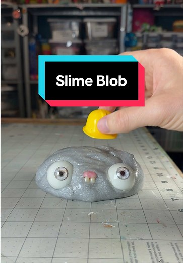 Glittery Slime Blob: Easy DIY Slime Art