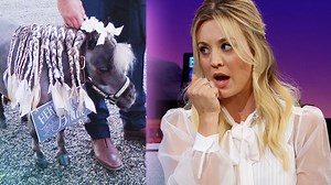 Kaley po-needed her pony to walk down the aisle, but she got cold hooves. | The Late Late Show with James Corden