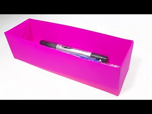 How To Make A Paper Box Craft Step By Step | DIY Long Box Easy Tutorial Origami