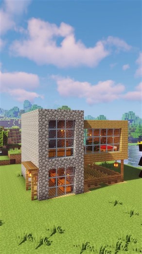 𝓝𝓪𝓫𝓸𝓳𝓲𝓽 on Instagram: "Minecraft Large Wooden survival house #minecraft #house #tutorial"