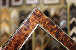 Antique Simulated Tortoise Shell Frame Distressed Dark Brown Frame Vintage Finish Square Whitman Collection Art Wallmount or Easelback - Etsy