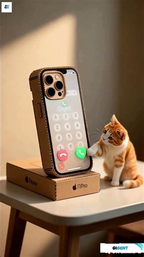 Iphone 17 Pro Cardboard Incoming Call #ringtone #fakecall #smartphone