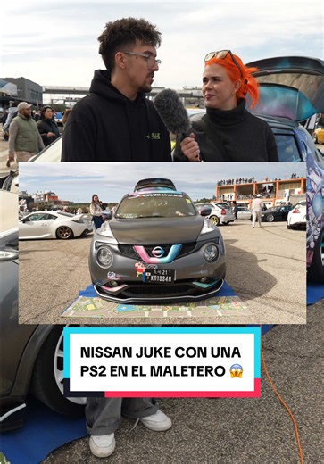 Entrevista a @Cristian Romero por este NISSAN JUKE con PS2 EN MALETERO 🧡 #nissanjuke #juke #nissan #cars