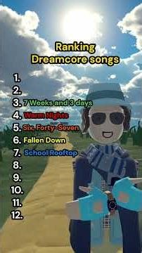 Ranking Dreamcore Songs ☝️ @erenlenox