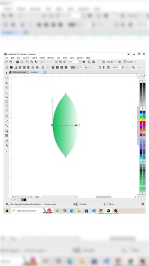 Flower shape design in CorelDRAW | corelDraw me flower ka design kaise banaye #shortvideo #design