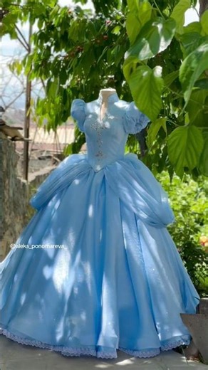 Cinderella dresses that we made🩵#cinnderella #cenicienta #princessdress #cosplay #dressup