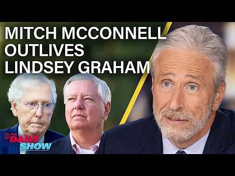 Jon Stewart on Lindsey Graham's Death & America's Geriatric Political Class | The Daily Show