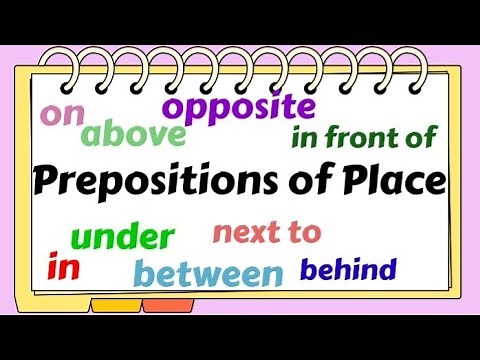 ESL Prepositions of Place | vocabulary #eslstudents #esl