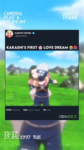 KAKASHI'S FIRST LOVE 🌺 HIS FIRST MEET ❤️ WITH HIS DREAM GIRL 🥹🌸 #naruto #narutoshippuden #shorts