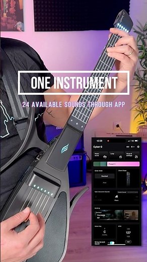 🆕 This CHANGES everything⚡️ NEW ENYA CYBER-G guitar ⚡️🎸 #smartguitar #cybergguitar #guitar #riff